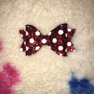 Mini Mouse Inspired Glitter Bow